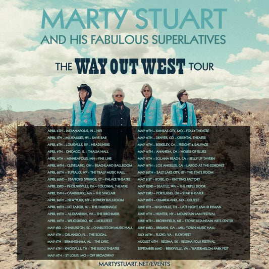 MARTY ANNOUNCES ADDITIONAL U.S. HEADLINING DATES