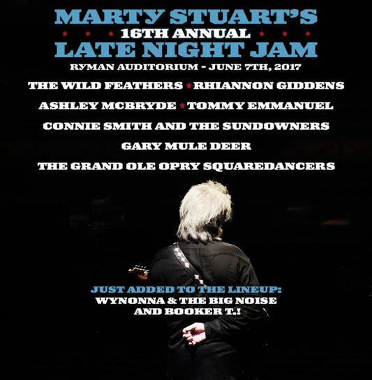 BOOKER T AND WYNONNA JOINING MARTY STUART’S LATE NIGHT JAM LINEUP